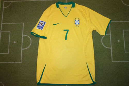 Camiseta Brasil Primera Equipación 2008-2010 Barata