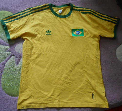 Camisetas Hombre Brasil Réplica 1974-1975 Baratas