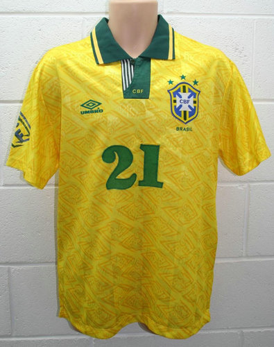 Comprar Camiseta Hombre Brasil Primera Equipación 1992-1993 Retro