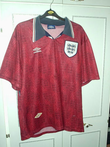 Foto Para Camiseta Inglaterra Segunda Equipación 1993-1995 Barata