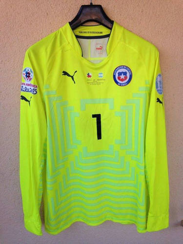 Venta Camiseta De Futbol Chile Portero 2014-2015 Popular
